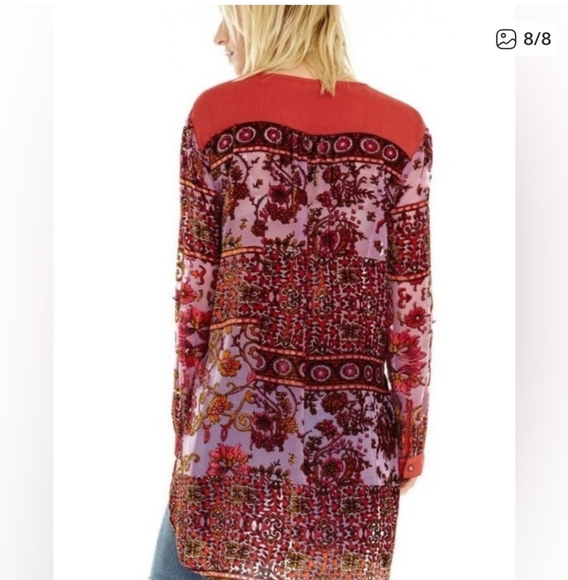 Aratta burnout velvet top l - Picture 2 of 6